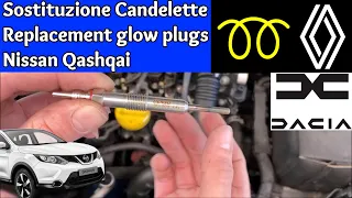 Controllo e Sostituzione Candelette Nissan Qashqai 1.5 dCi Errore P0380, Glow Plugs Clio Megane