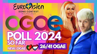 Eurovision 2024: OGAE 2024 Poll (So Far) Results 26/41 | New OGAE Portugal 🇵🇹 + OGAE Luxembourg 🇱🇺