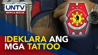 Tattoo ng mga pulis, ipinadedeklara na; Polisiya sa pagbura ng visible marks, pinag-aaralan – PNP