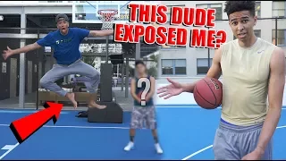 GETTING EXPOSED 1V1 BAREFOOT BASKETBALL vs. THE HOTTEST YOUTUBER!