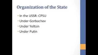 Russia's Political Structure and Executive Branch