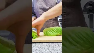 🍃QUICK AND EASY LETTUCE SALAD🌱Clever Food Hacks For Everyday Life | How to cut lettuce for salad