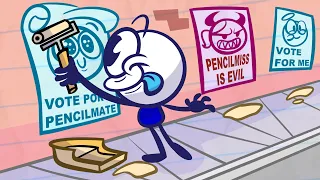 Pencilmate Becomes The President!  | Animated Cartoons Characters | Animated Short Films