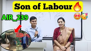 Labour Son Become UPSC Topper 🔥 || Air-239 || Questions - Answers || @Tathastuics