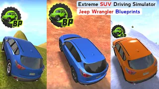 Extreme SUV Driving Simulator Jeep Wrangler Blueprints Locations 2021 - Offroad SUV Android Gameplay