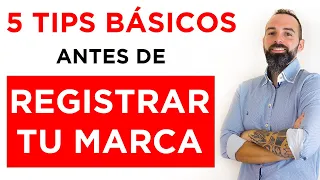 ✅5 CONSEJOS para registrar una MARCA o un NOMBRE COMERCIAL en 2023💥.