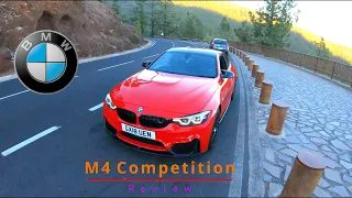 BMW M4 COMPETITION POV ОБЗОР stage 2 550CV FERRARI RED ТИТАНОВЫЙ ВЫХЛОП ИСПАНИЯ by DGHouse