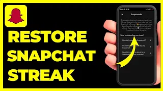 How to restore snapchat streak | How to recover snapchat streak after after blocked | 2024