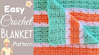 How to Crochet the EASIEST Baby Blanket EVER! 🌹 Tipsy Granny