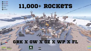 11,000 Rockets Raid | Biggest Raid in Atlas EU History | GRK x GW x GZ x WP x FL vs NOOB | 88 v 30