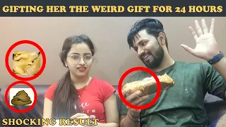 GIFTING HER THE WEIRD GIFT PRANK FOR 24 HOURS | GONE WRONG | VJ PAWAN SINGH
