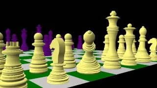 MAYA 3D Chess Set Animation