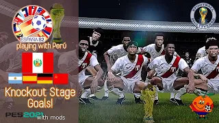 ¡🇵🇪 Perú · Mundial España 82 · Eliminatorias · Sólo goles 🤙! ️⚽️ PES 2021 con mods
