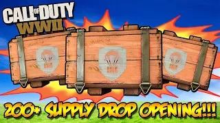 *NEW* 200+ WW2 SUPPLY DROP OPENING!!! (Call of Duty WW2 Multiplayer Weapons)