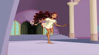 Aisha running around Alfea (Roman Holiday) | Winx Club Clip