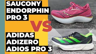 Saucony Endorphin Pro 3 Vs Adidas Adizero Adios Pro 3: We compare two carbon plate race shoes