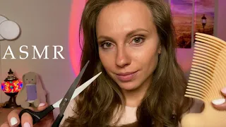 АСМР Парикмахер • Летняя СТРИЖКА И РАСЧЕСЫВАНИЕ • ASMR Hairdresser • ЗАСЫПАЙ ПОД МОЙ ШЕПОТ!