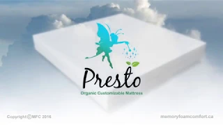 Presto Organic Dunlop Customizable Mattress / 100% Natural Latex