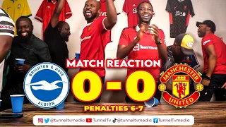 Brighton 0-0 Manchester United ( 6-7 ) penalty shootout | Full Fan Reactions