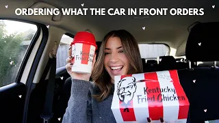 ordering what the car in front orders 🚗 chatty mukbang - moving, family & the man | Adele Maree