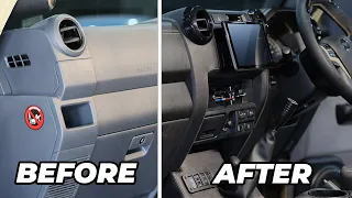 Toyota 70 Series LandCruiser Dashboard Removal and PVS Leather Dashboard Install