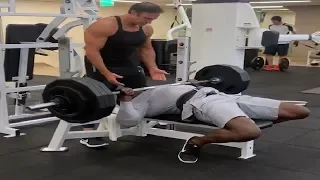 Retired Hall of Famer Shannon Sharpe of Undisputed Shows He Still Has It 390x3 Incline Press + More