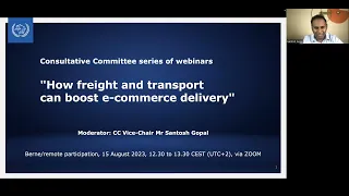 UPU Consultative Committee Webinars: How freight and transport can boost e-commerce delivery (ENG)