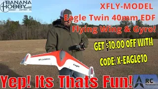 Unlock Next-Level Flying with the X-Fly Eagle Twin40mm EDF Flying Wing