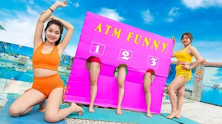 ? KISSING ATM JACKPOT KISSING PRANK BATTLE NERF Dr GokGirl Nerf Guns POPULAR MISSING HANDSOME PRANK