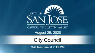 AUG 25, 2020 | City Council, Evening Session