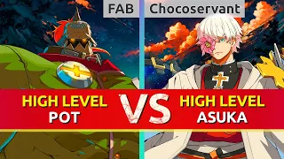 GGST ▰ FAB (Potemkin) vs Chocoservant (Asuka). High Level Gameplay