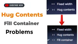 How to fix Hug container and fill container problem in figma