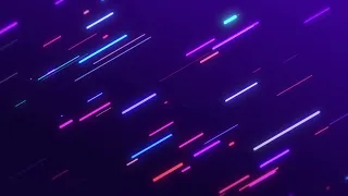 Rounded Neon Multicolored lines Animation Background Video