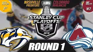 Nashville Predators vs Colorado Avalanche - Round 1 Playoff Preview