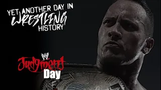 WWE Judgement Day 2000: The Rock vs Triple H in a 60 minute Iron Man match, Undertaker returns