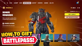 How to Gift Chapter 5 Season 3 Battle Pass in Fortnite!