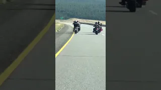 Hells Angels gang flying 180km highway