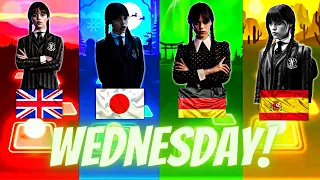 Tiles Hop EDM Rush | Bloody Mary Lady Gaga Wednesday vs Japan Vs Germanse Vs Spanish