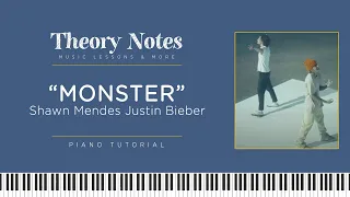 Shawn Mendes & Justin Bieber - Monster | Piano Tutorial