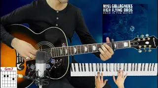 Noel Gallagher - Dead In The Water - TABS Guitar COVER and Piano