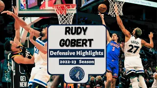 Rudy Gobert | Defensive Highlight Reel | 2022-23 Season