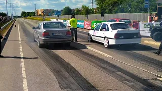 Rastblaster Tartu Drag Race BMW 540 twin turbo vs Vectra turbo