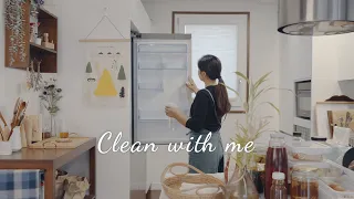 How to clean the fridge with vinegar. / Snow scenery and simple birthday cooking. 🥗