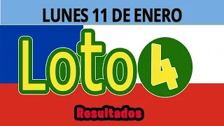 Resultado del Sorteo de Loto 4 del Lunes 11 de Enero de 2021