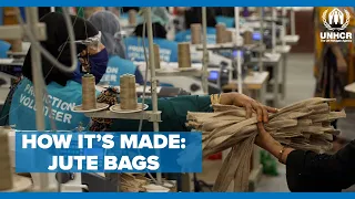 How jute bags are made in the world's largest refugee camp