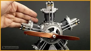 Awesome radial engine build - working, see trough 1/6 scale model