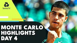 Alcaraz Battles Korda; Zverev, Ruud, Auger-Aliassime in Action | Monte Carlo 2022 Highlights Day 4