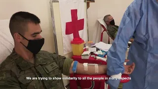 UNIFIL peacekeepers donate blood for victims of Beirut explosions