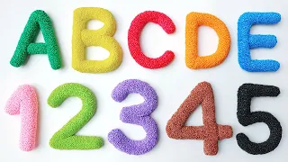 유아와 아이들을 위한 ABCD 알파벳과 123 숫자 만들기 | Learn ABCD Alphabets and numbers counting 123. Shapes for kids