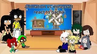 mha [animation vs minecraft] react to gacha